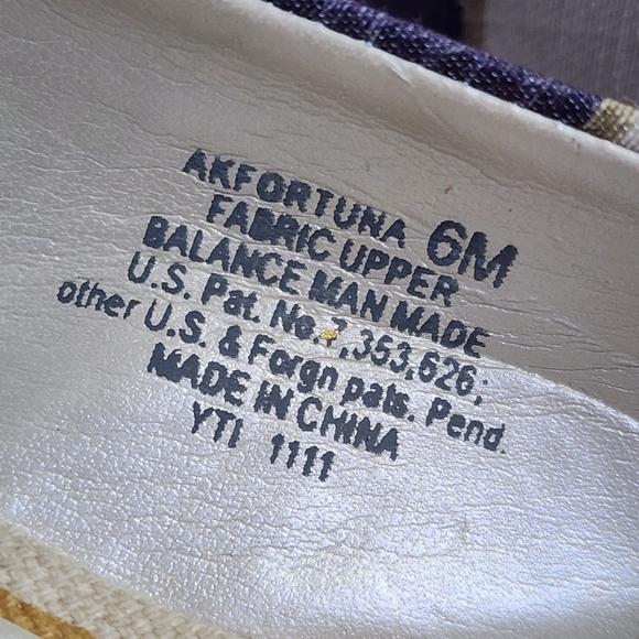 Anne Klein Fortuna Stripe Fabric Slingback Rattan Wedge Sandals Boho 6M - Picture 7 of 11